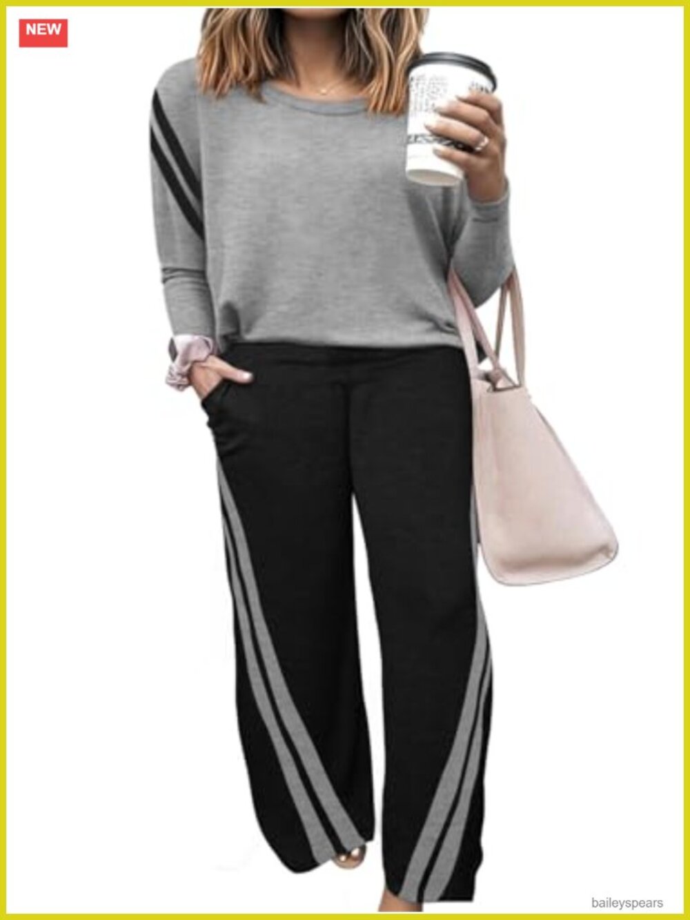 Plus Size 2 Piece Sweatsuit Lounge Set Long Sleeve Pullover Jogger Pants